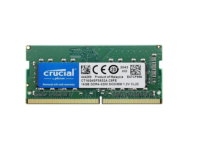 Crucial 16Gb Ddr4 3200 Laptop Ram